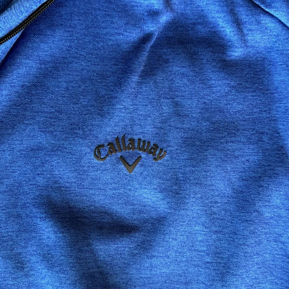 Callaway Men’s XXL Blue Pullover Fleece‎ Lined Breast Pocket - Picture 3 of 4